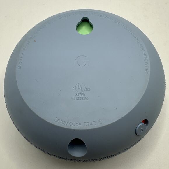 Google Home Mini Smart Speaker with Google Assistant - Blue (GA00210-US) - Picture 3 of 5